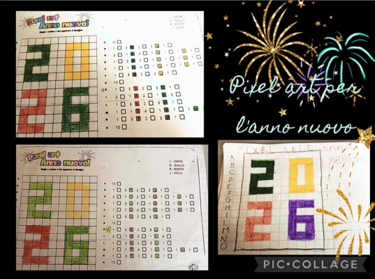 Pixel art per il nuovo anno